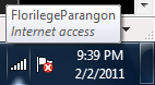 Windows 7 tooltip and current wireless connection name